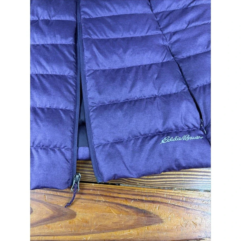 Eddie Bauer Puffer Vest Womens XXL Purple EB650 Down PRISTINE!!